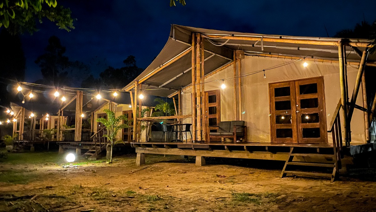 BAMBOO GLAMPING TENT voor 2 personen